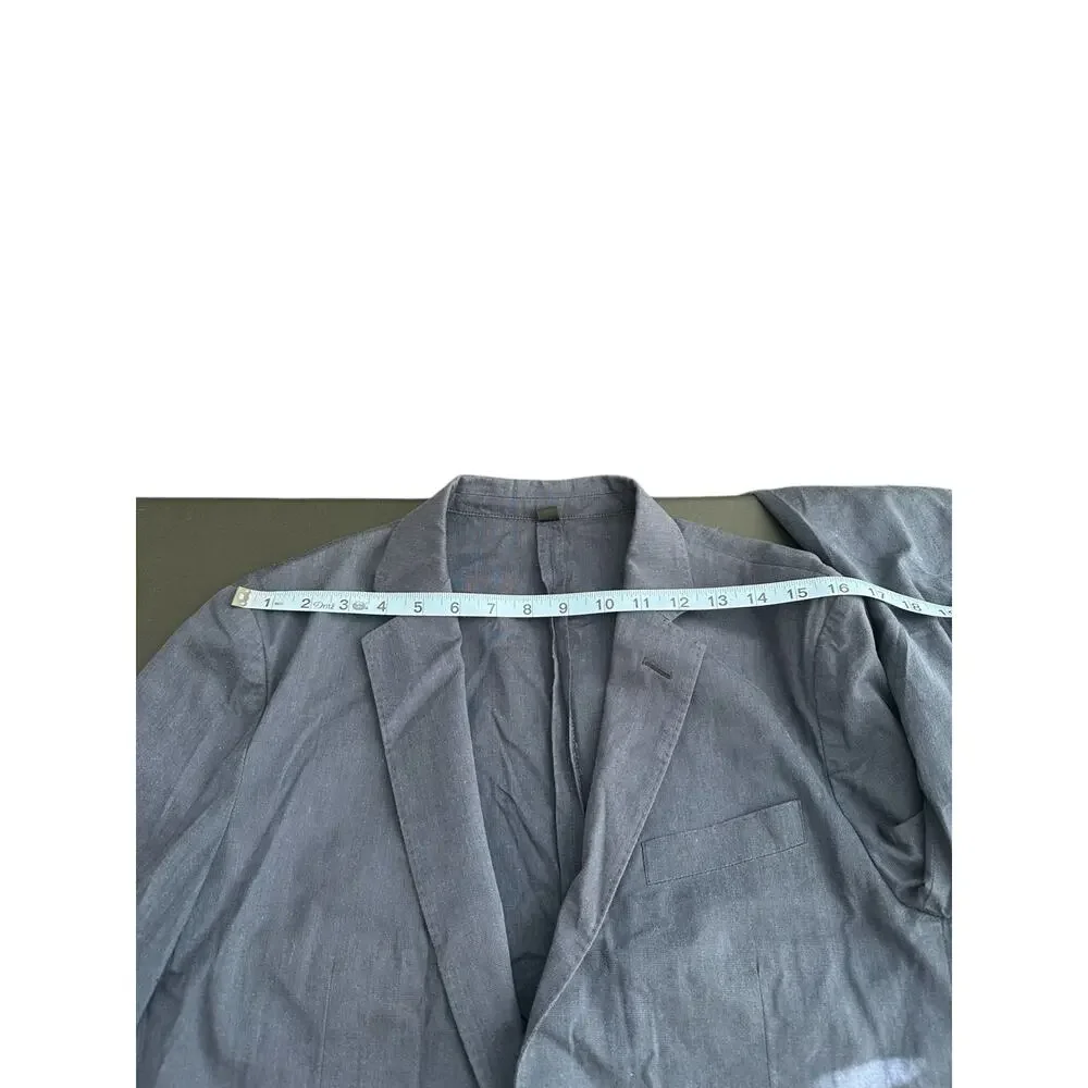 J.Crew Men's Blue Preppy Academia Office Ludlow Slim‎ Fit Suit Jacket Size 38S